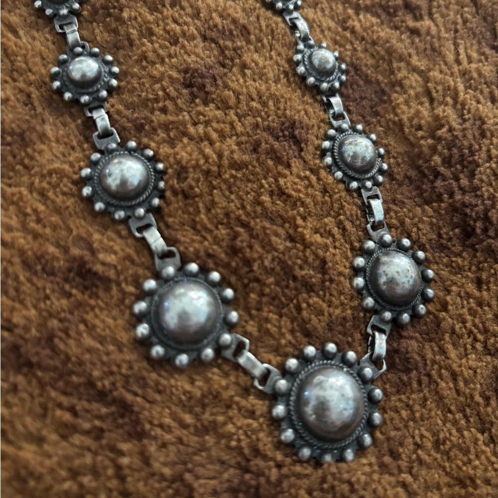 Vintage Navajo globe necklace